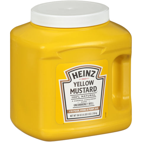 Heinz Yellow Mustard Jug, 104 ounce -- 6 per case