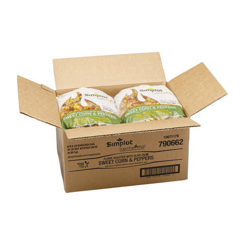Roast Works Flame Roasted Sweet Corn and Peppers - 2.5 lb. package, 6 packages per case