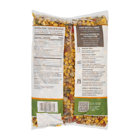 Roast Works Flame Roasted Sweet Corn and Peppers - 2.5 lb. package, 6 packages per case