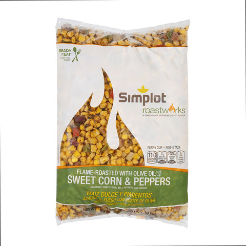 Roast Works Flame Roasted Sweet Corn and Peppers - 2.5 lb. package, 6 packages per case