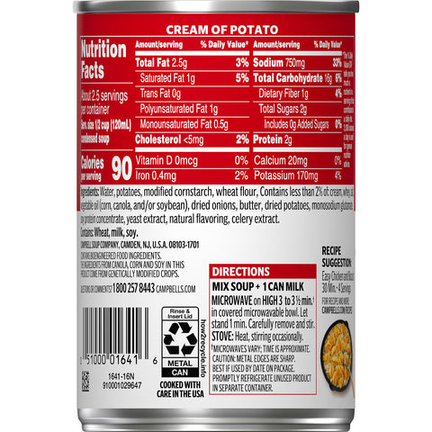 Campbell's® SOUP CREAM OF POTATO