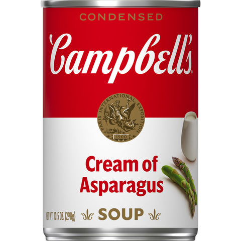 Campbells Condensed Cream of Asparagus Soup - 10.75 oz. can, 12 per case