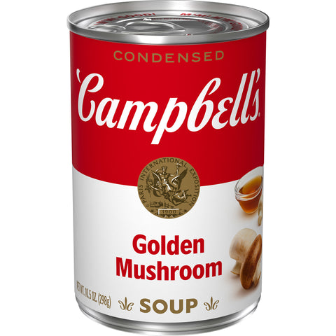 Campbells Condensed Golden Mushroom Soup - 10.75 oz. can, 12 per case
