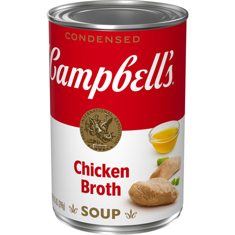 Campbells Condensed Chicken Broth - 10.5 oz. can, 12 per case