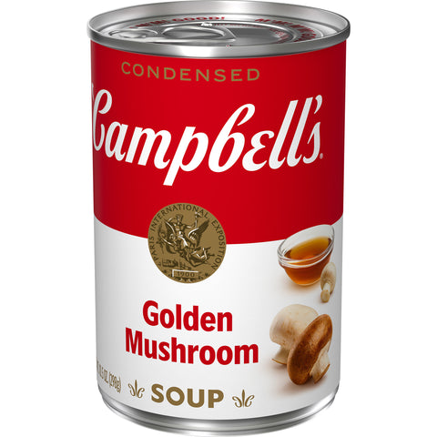 Campbells Condensed Golden Mushroom Soup - 10.75 oz. can, 12 per case