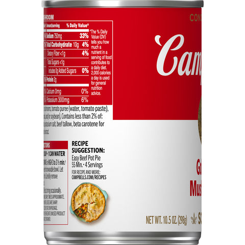 Campbells Condensed Golden Mushroom Soup - 10.75 oz. can, 12 per case