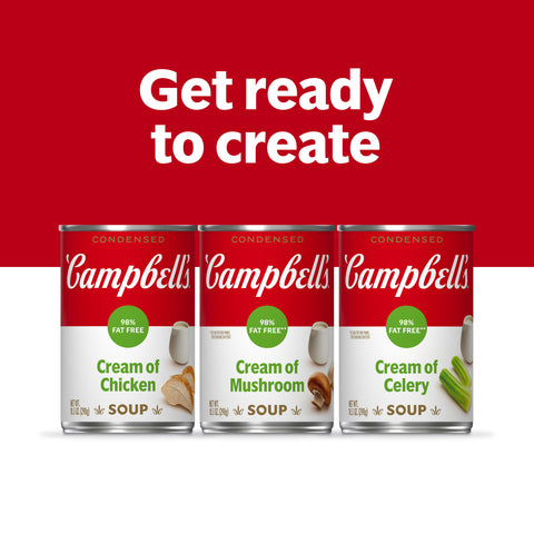 Campbells Condensed Reduced Fat Cream of Celery Soup - 10.75 oz. can, 12 per case
