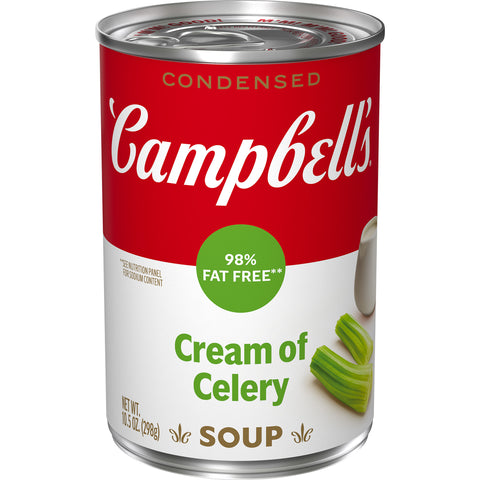 Campbells Condensed Reduced Fat Cream of Celery Soup - 10.75 oz. can, 12 per case