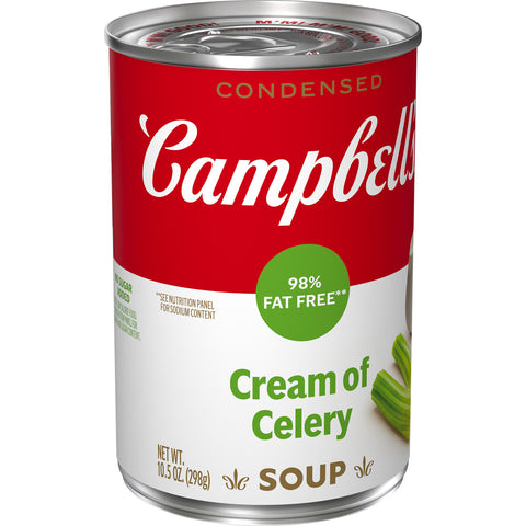 Campbells Condensed Reduced Fat Cream of Celery Soup - 10.75 oz. can, 12 per case