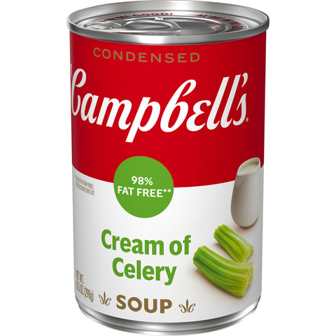 Campbells Condensed Reduced Fat Cream of Celery Soup - 10.75 oz. can, 12 per case