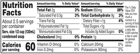 Campbells Condensed Reduced Fat Cream of Celery Soup - 10.75 oz. can, 12 per case