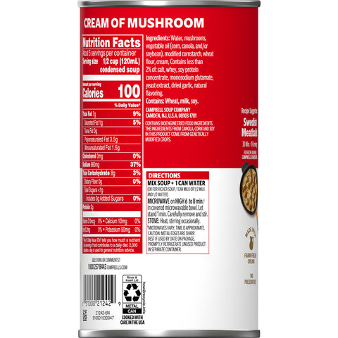 Campbell's® SOUP CREAM OF MUSHROOM FAMILY SIZE