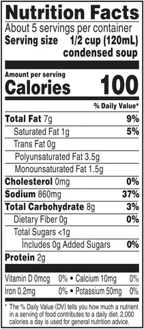 Campbells Cream of Mushroom Soup, 22.6 Ounce -- 12 per case.