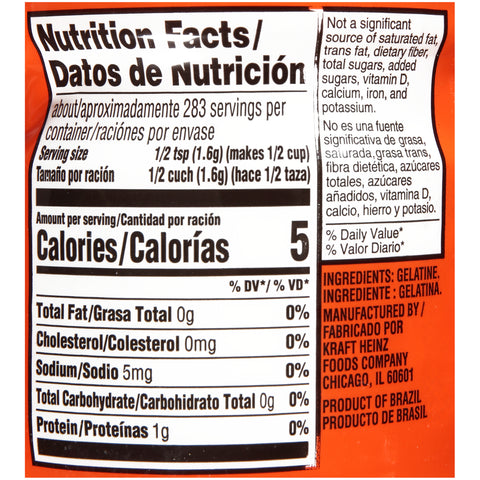 Gelatin Plain Unflavored