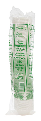Bowl Foam Laminated White 5-6 Oz
