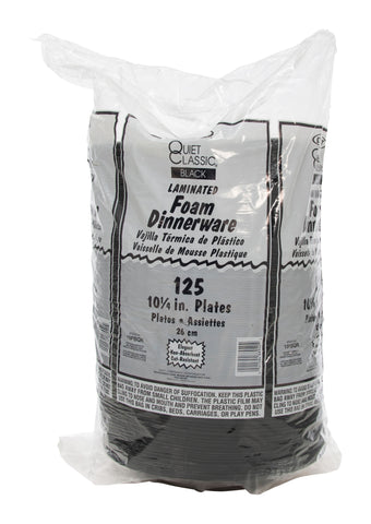Plate Foam Laminated Black 10.25