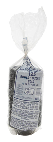 Silent Service® BOWL FOAM HEAVY LAMINAED BLACK 10-12 OZ