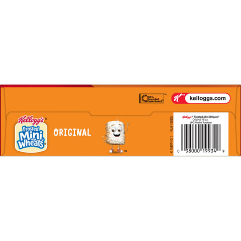 Kelloggs Bite Size Frosted Mini Wheats Cereal, 18 Ounce -- 16 per case.