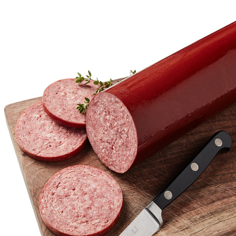 Sausage Summer Beef Pork Stick Cooked Hickory Smoked Chub Tangy