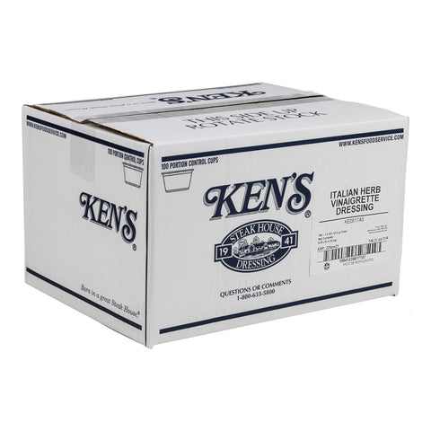 Ken's Foods DRESSING VINAIGRETTE ITALIAN HERB SINGLE SERVE CUP REFRIGERATED