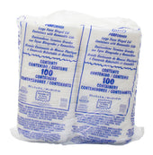 Container Foam White Hinged 1-compartment 9.4x9.3