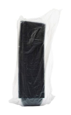 Bowl Square Plastic Black 12 Oz
