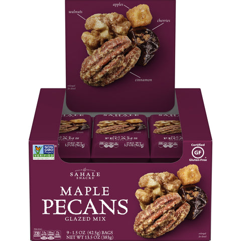 Sahale Maple Pecans Glazed Mix, 1.5 Ounce -- 108 per case.