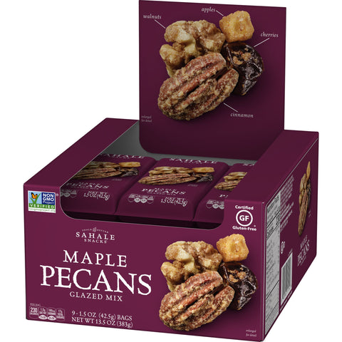 Sahale Maple Pecans Glazed Mix, 1.5 Ounce -- 108 per case.