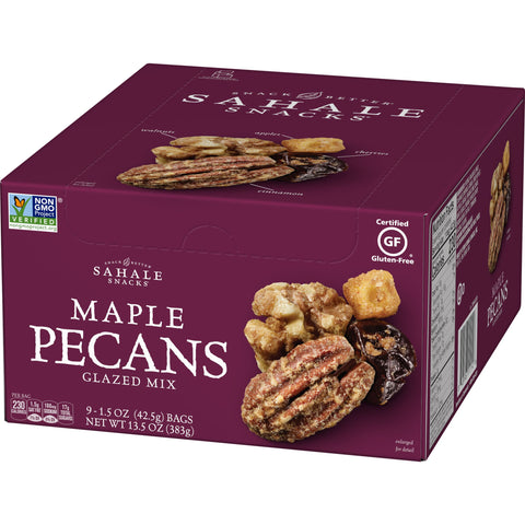Sahale Maple Pecans Glazed Mix, 1.5 Ounce -- 108 per case.