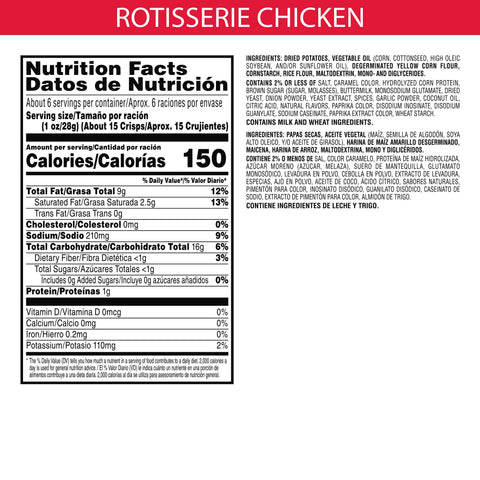 Pringles® CHIP POTATO PRINGLES CRISPS ROTISSIERE CHICKEN