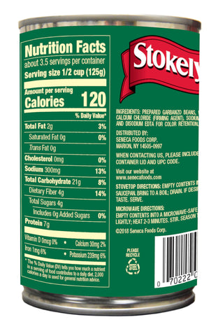 Stokely's® BEAN GARBANZO W/ SULFITES