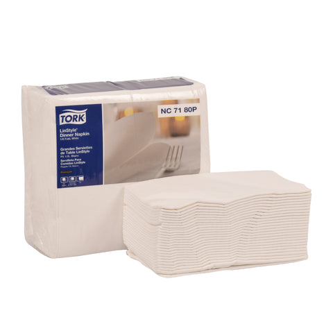 Tork® NAPKIN DINNER 16X17 LINEN LIKE WHITE