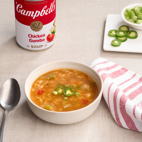 Campbells Condensed Light Chicken Gumbo - 10.75 oz. can, 12 per case