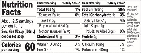 Campbells Condensed Chicken Won Ton Soup - 10.5 oz. can, 12 per case
