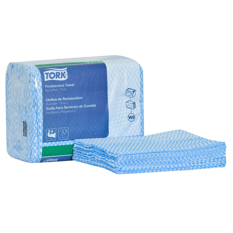 Tork® WIPER FOODSERVICE BLUE WHITE Z-FOLD