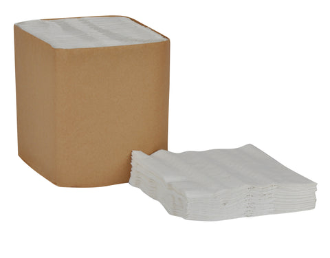 Tork 1 Ply White Paper 1/4 Fold Universal Dinner Napkin, 17 x 17 inch -- 4008 per case