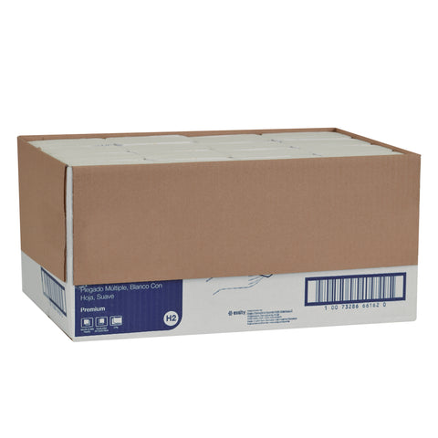 Towel Hand Soft Multifold White 2-ply 9.13x9.225