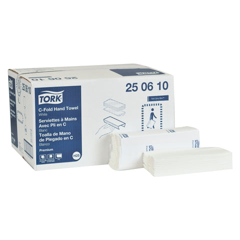 Towel C-fold Premium White 1-ply 10-1/8x12-3/4