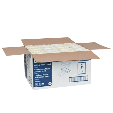 Towel C-fold Premium White 1-ply 10-1/8x12-3/4