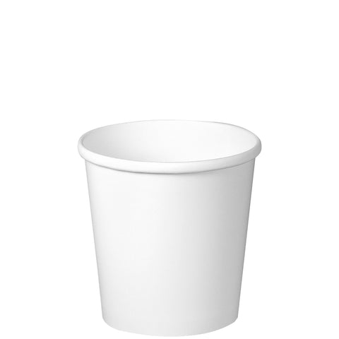 Solo White Flexstyle Double Poly Paper Hot Food Container, 16 Ounce -- 500 per case.