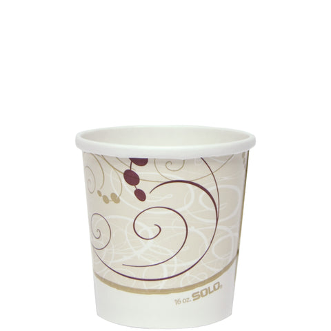 Dart Solo Flexstyle Symphony Design Double Sided Poly Paper Container, 16 Ounce -- 25 per case