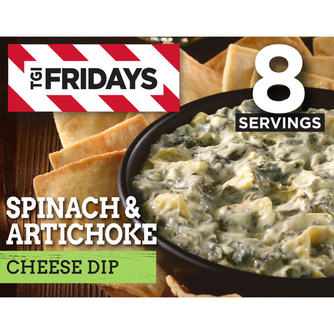 Tgi Fridays Spinach and Artichoke Cheese Dip, 8 Ounce -- 8 per case.