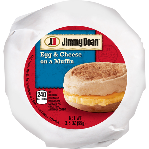 Jimmy Dean SANDWICH EGG & CHEESE MUFFIN 10000051499