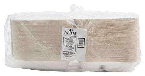 Container Bagasse (sugarcane) Hinged 3-compartment Ivory 9