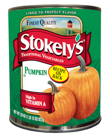 Stokely Pumpkin, 29 Ounce -- 12 per case.