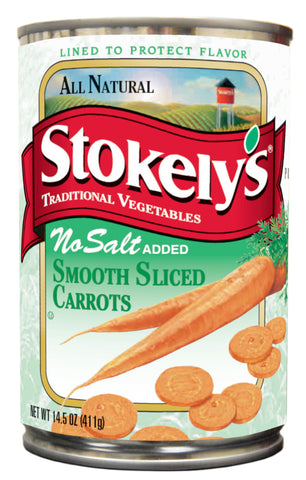Stokely's® CARROT SLICED 1/4 NO SALT ADDED CANNED