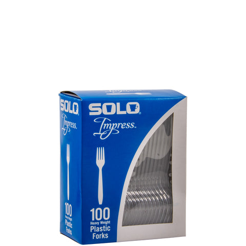 Fork Polystyrene Heavy Weight Clear