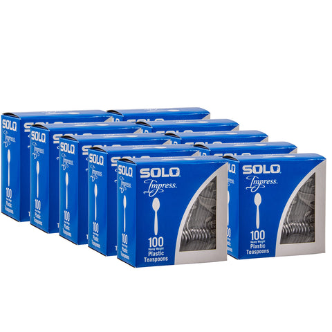 Solo® Impress™ SPOON TEA PLASTIC HEAVY WEIGHT CLEAR PS