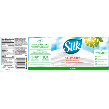 Silk Smooth and Creamy Dairy Free Soy Yogurt Alternative, 24 Ounce -- 6 per case