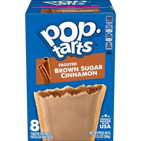 Kelloggs Pop-Tarts Frosted Brown Sugar Cinnamon Toaster Pastries, 13.5 Ounce -- 12 per case